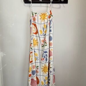 Floral Sun Print Maxi Dress